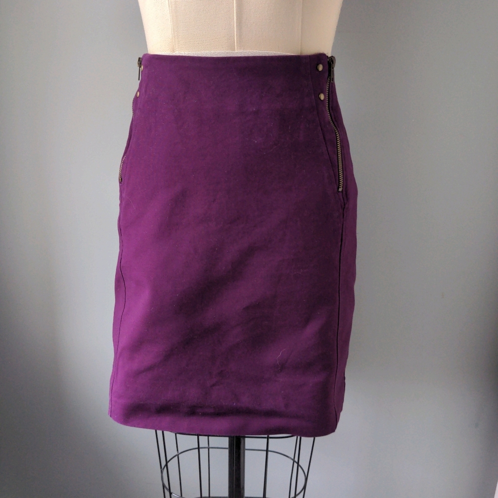 Purple Worthington Pencil Skirt Size 12